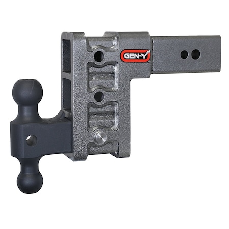 Gen-Y Hitch MEGA-DUTY 3 Shank 6 Drop 3.5K TW 32K Hitch & GH-0161 Dual-Ball GH-1713